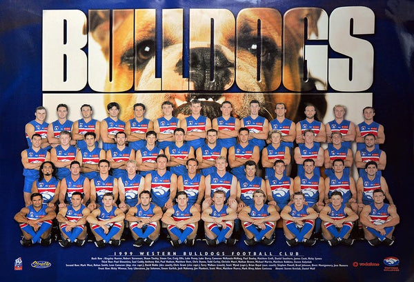 Western Bulldogs 1999 Team Poster