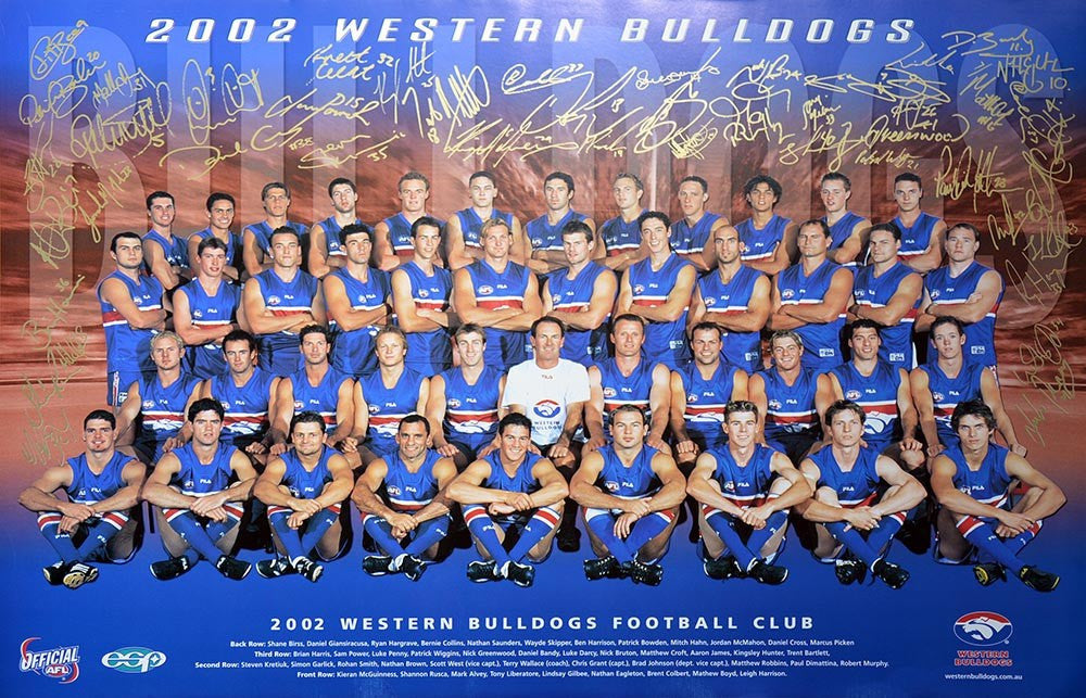 Western Bulldogs 2002 Team Poster