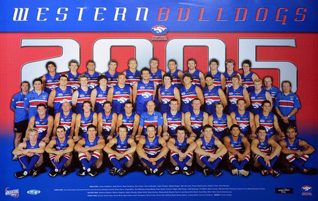 WESTERN BULLDOGS-2016 Premiers Facsimile Sportsprint Framed-"DogNation"