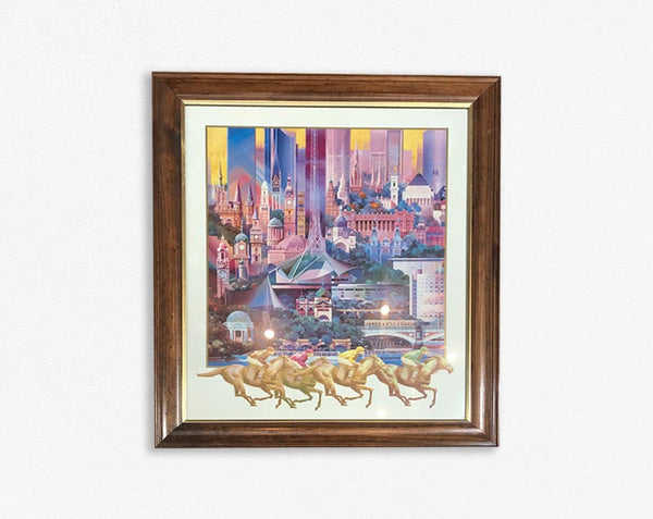 HORSE RACING IN MELBOURNE/FRAMED