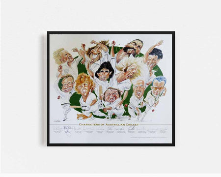 CRICKET-The Invincibles - 20th Australian Team Tour Poster/Framed