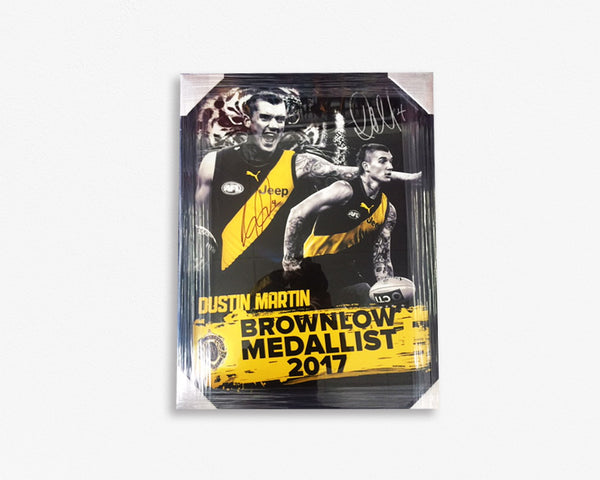 RICHMOND-Dustin Martin Brownlow Medalist 2017 Signed - FRAMED
