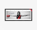 Essendon-Dyson Heppell Signed Large Wings Framed