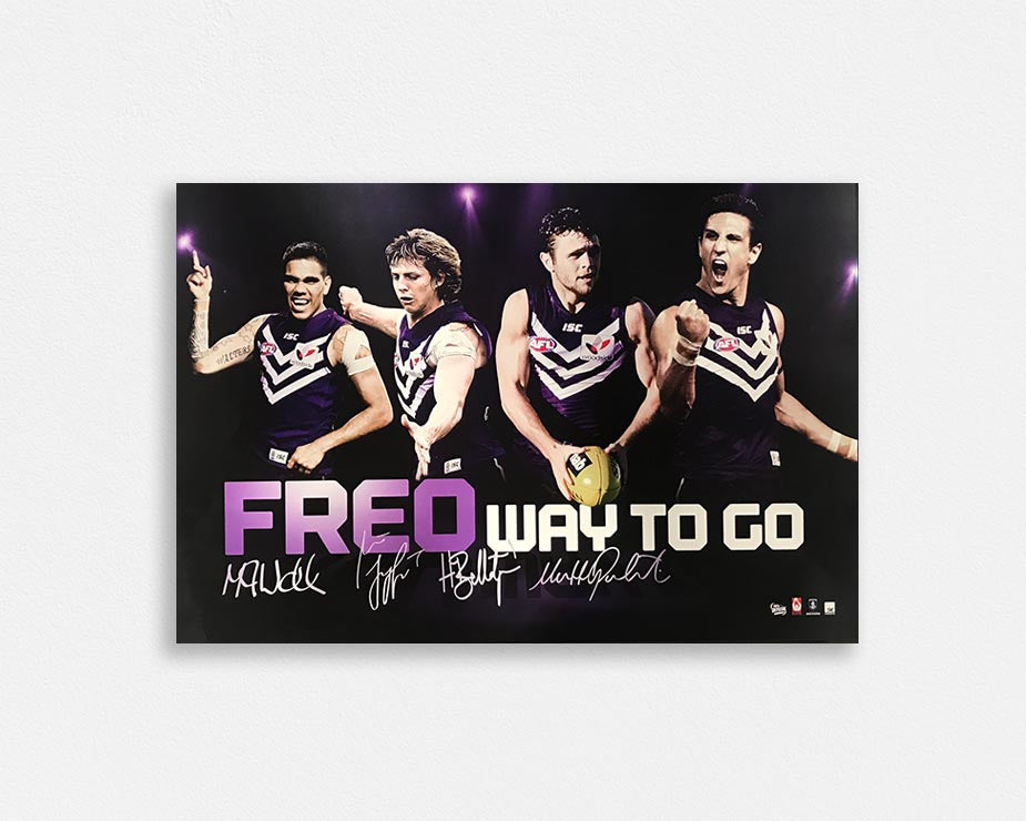 Fremantle 'Freo way to go' Signed Poster