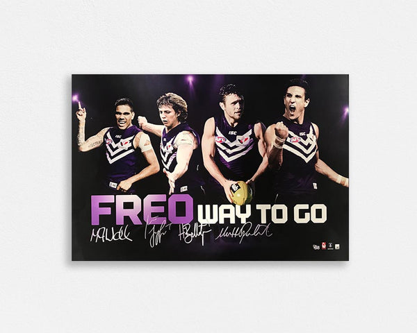 Fremantle 'Freo way to go' Signed Poster