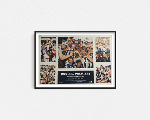 North Melbourne 1996 Premiers Poster Framed