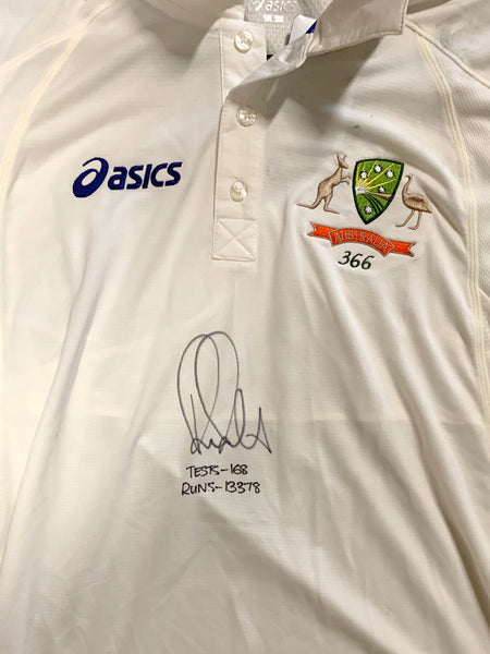 CRICKET-Ricky Ponting Signed Shirt ONLY