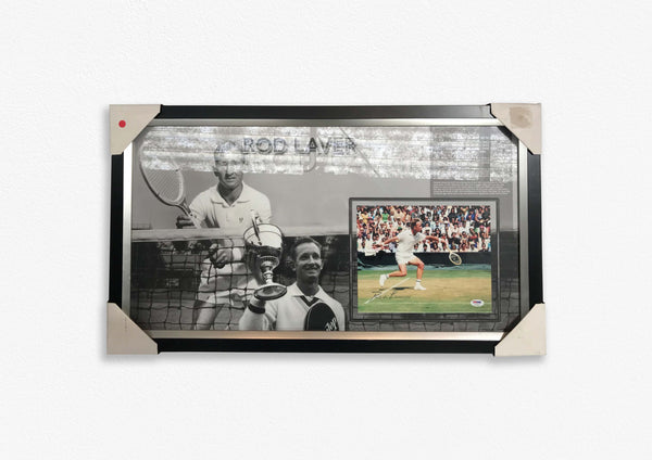 TENNIS-Rod Laver Grand Slam Wins Framed photograph signed by Rod
