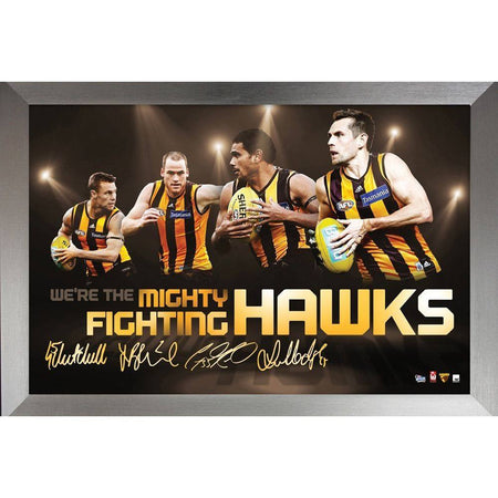 Hawthorn Hawks 13', 14' & 15' Mark Knight Premiership Poster/Framed