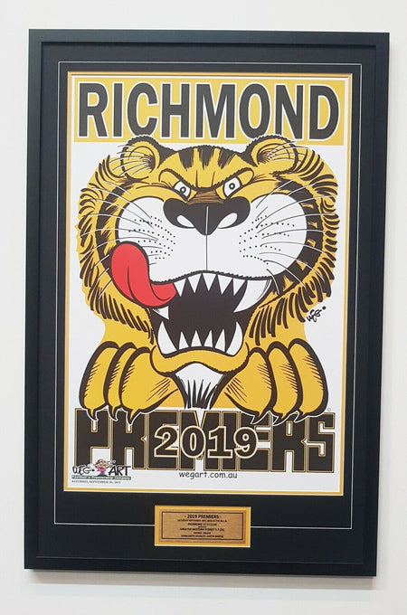 RICHMOND Premiership Listing Of Names 2017/2019/2020 Jumpers Signed By Dusty Martin
