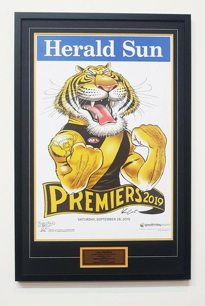 Richmond Premiers 2019 Mark Knight poster/Framed