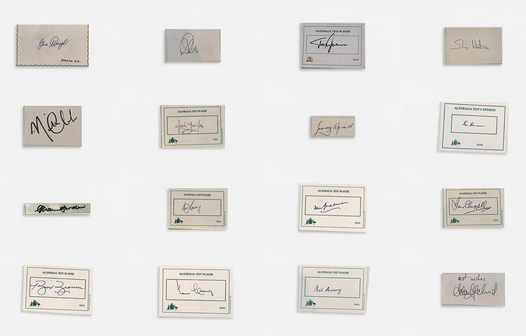 Australian Test Cricketer CAPTAINS SET cards Signed Bradman to Paine