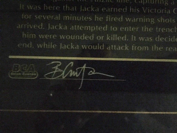 ANZAC's Albert Jacka with REPLICA VICTORIA CROSS FRAMED