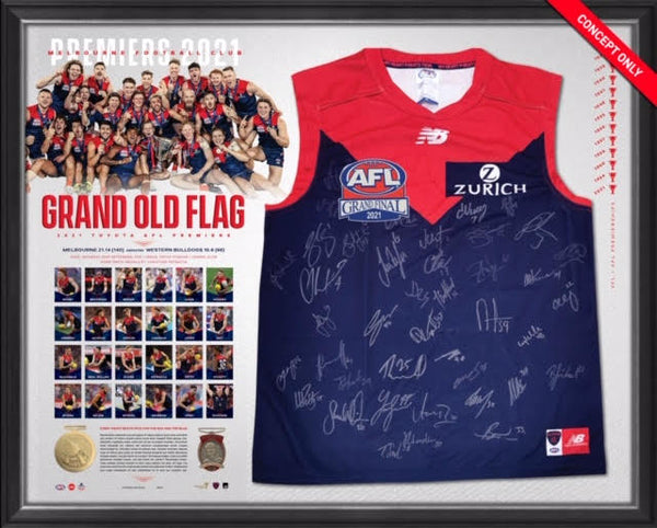 Melbourne Demons 2021 Premiership Signed Jersey