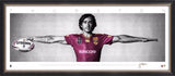 NRL-Johnathan Thurston Mini Wings Queensland Maroons UNFRAMED