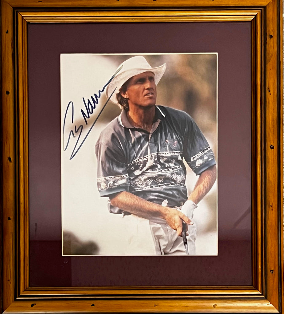GOLF-Greg Norman Signed Frame