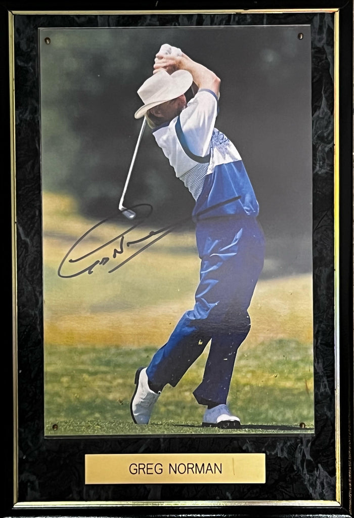 GOLF-Greg Norman Signed Frame