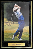 GOLF-Greg Norman Signed Frame