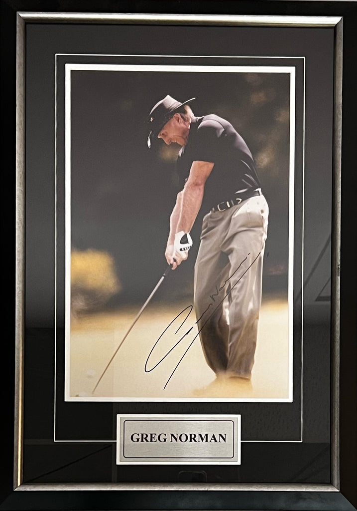 GOLF-Greg Norman Signed Frame