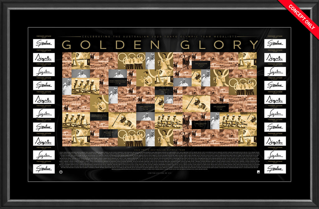 Olympics - GOLDEN GLORY DELUXE LITHOGRAPH