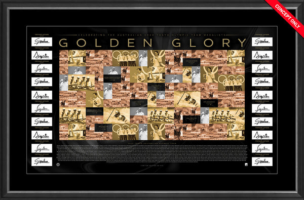 Olympics - GOLDEN GLORY DELUXE LITHOGRAPH