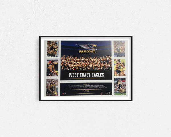 West Coast Eagles Poster Framed