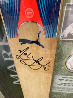CRICKET-Mark Taylor signed bat