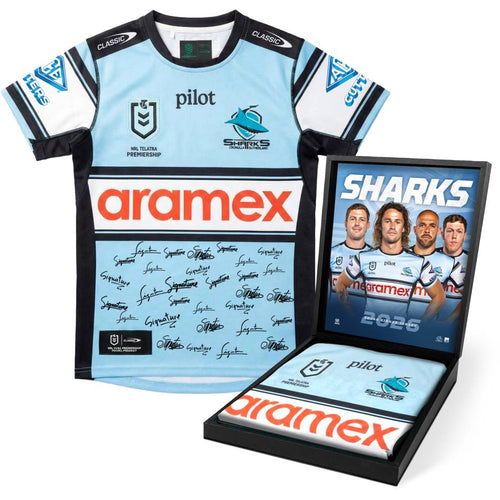 NRL-Cronulla Sharks 2026 Squad Signed Jersey
