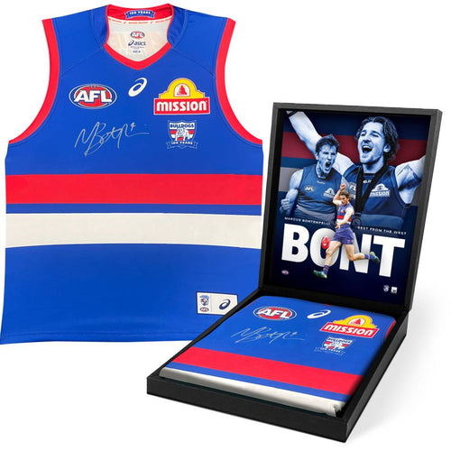 Bulldogs - Marcus Bontempelli Signed Boxed Guernsey