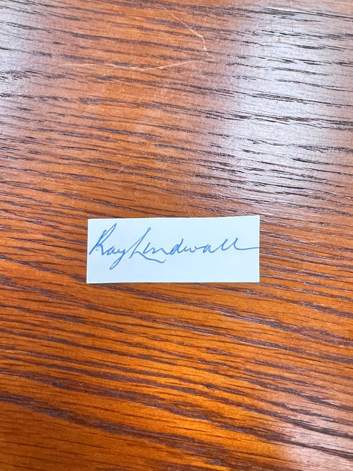 Australian Test Cricket Captain Cards Signed By Ray Lindwall