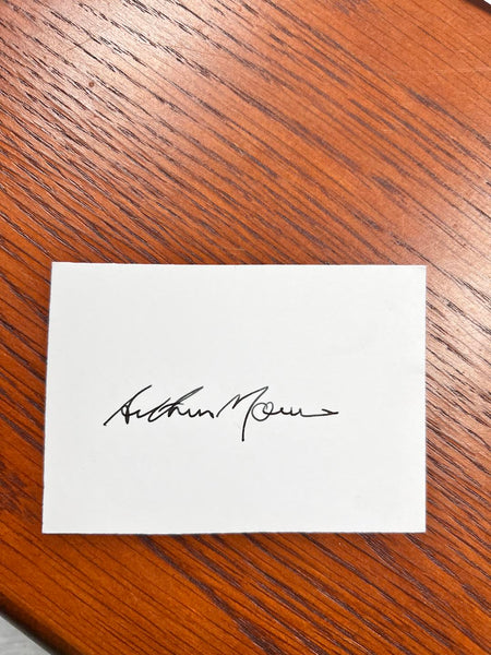 Australian Test Cricket Captain Cards Signed By Arthur Morris