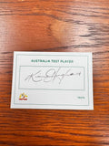 Australian Test Cricket Captain Cards Signed By Kim Hughes