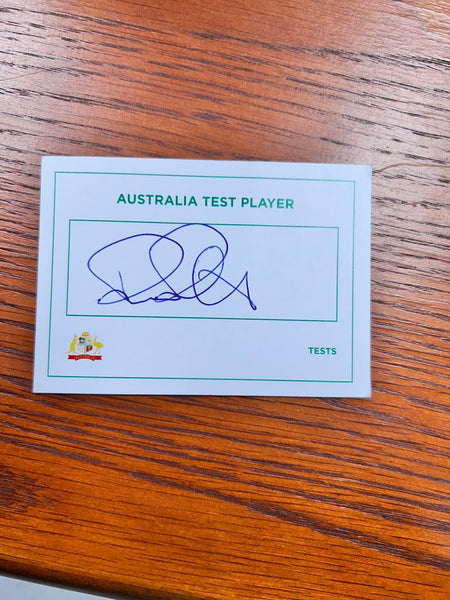 Australian Test Cricket Captain Cards Signed By Ricky Ponting