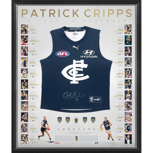 PATRICK CRIPPS SIGNED DELUXE GUERNSEY DISPLAY