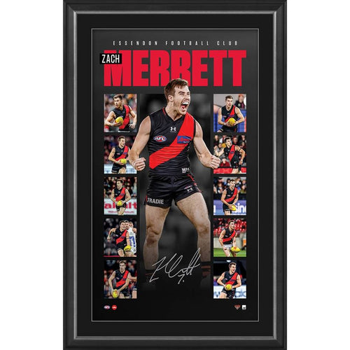 ESSENDON-ZACH MERRETT SIGNED VERTIRAMIC