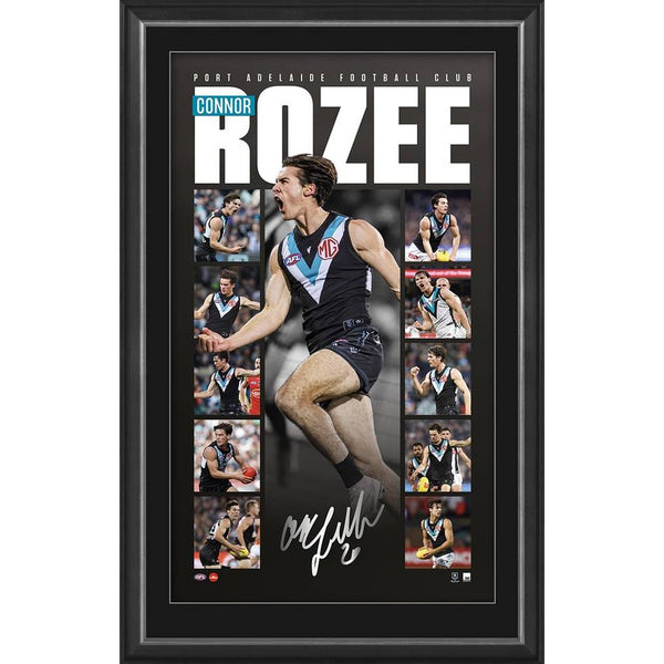 PORT ADELAIDE-Connor Rozee Signed Vertiramic