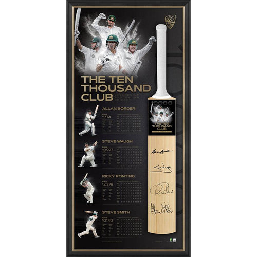 CRICKET-The Ten Thousand Club Signed Bat
