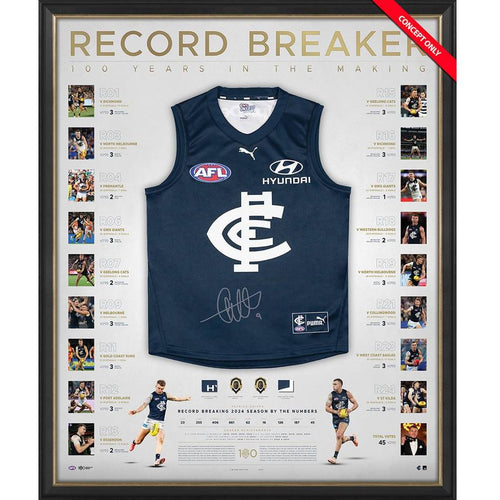 CARLTON-Patrick Cripps 2024 Deluxe Brownlow Medal Signed Guernsey