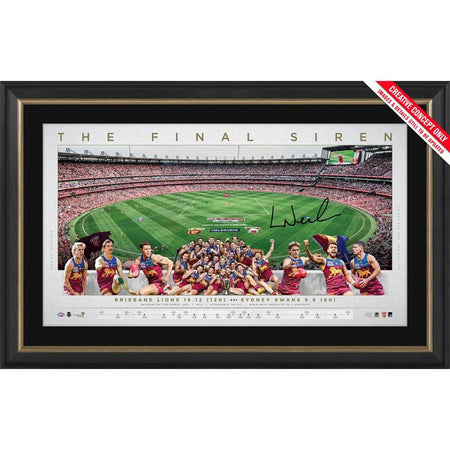 BRISBANE LIONS OFFICIAL HERALD SUN 2024 FRAMED POSTER