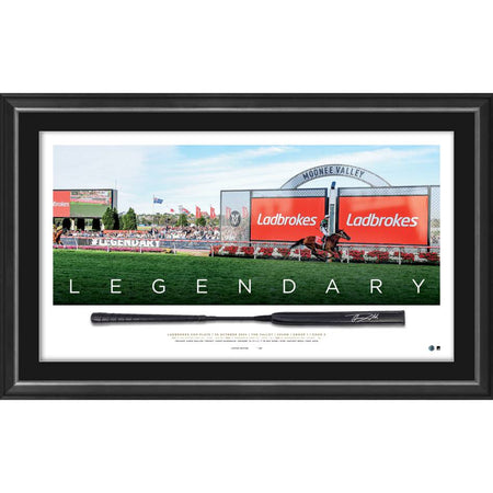 HORSE RACING-Black Caviar 'Record Breaker' Framed