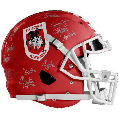 St George Illawarra Dragons 2026 Team Signed Replica Helmet