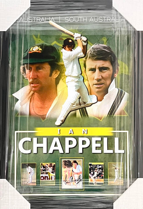 Ian Chappell Singed Frame