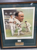 BRADMAN-Turning the Tide 1937/Art of Bradman print/Signed card