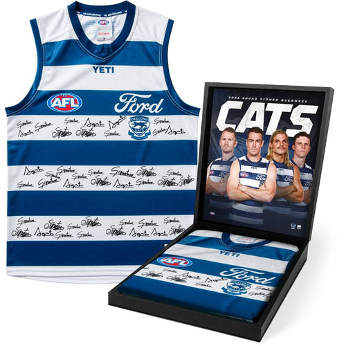 GEELONG Cats 2026 Squad Signed Guernsey