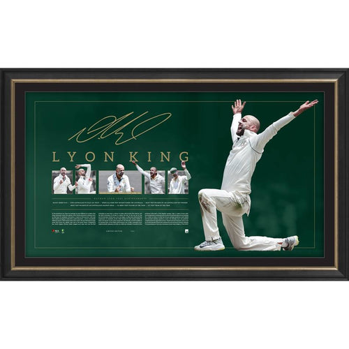 CRICKET-Nathan Lyon Signed Lithograph