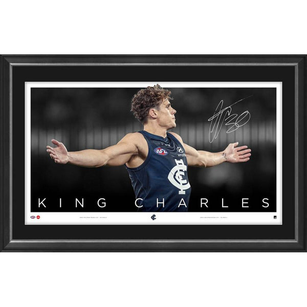 CARLTON-Charlie Curnow 2023 Coleman Medal Signed Icon Series