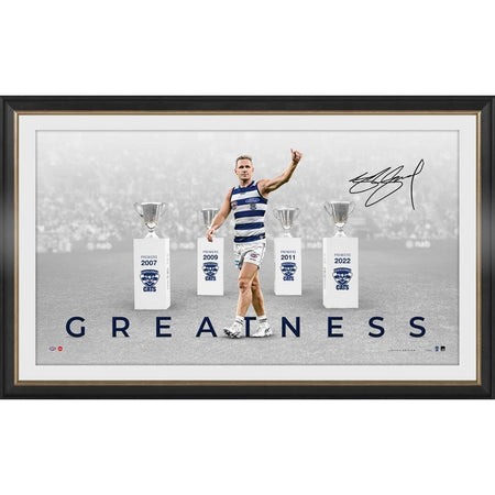 GEELONG-JOEL SELWOOD SIGNED GUERNSEY DELUXE DISPLAY