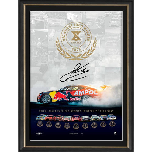 MOTOR RACING-Shane van Gisbergen Signed Bathurst Champion Lithograph