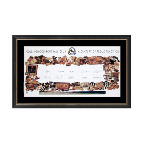 Collingwood ‘A Century Of Proud Tradition’ Signed Poster Framed