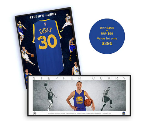 BASKETBALL-Curry Signed Jersey Bundle